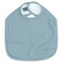 Bavoir bleu gris